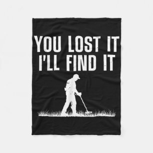 Best Metal Detecting Art For Men Women Adult Metal Fleece Blanket