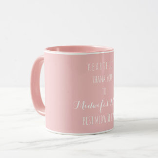 Best Midwife Ever Typography Heartfelt Thank You Mug