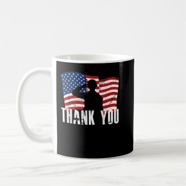 Best Military Veteran Gifts Men Women Tee Shirts Coffee Mug (Left)