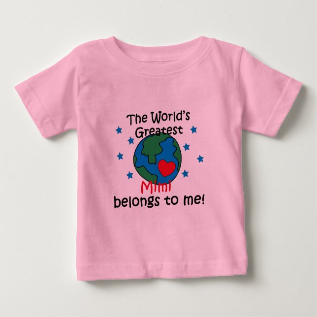 Best Mimi Belongs to me Baby T-Shirt (Front)