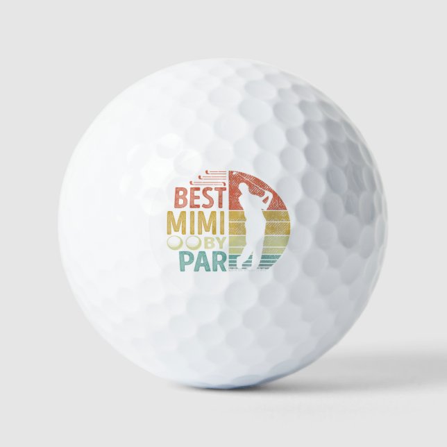 Best MIMI By Par Golf Golfer Balls (Front)