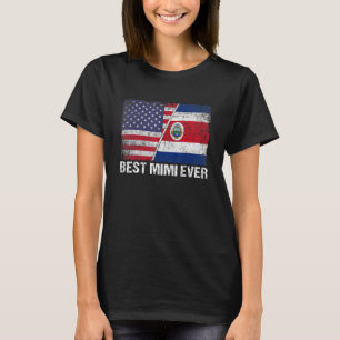Best Mimi Ever American Costa Rica Flag Mother's D T-Shirt