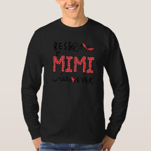 Best Mimi Ever Butterfly Best Grandma Ever Christm T-Shirt
