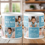 Best MIMI Ever Custom 7 Photo Collage Grandmother  Coffee Mug<br><div class="desc">Introducing the perfect gift for the best MIMI ever - a personalised photo collage coffee mug! This stylish and modern mug features space for 7 special pictures, creating a unique and sentimental gift that any mother would adore. With the option to add a personalised monogram initial and name, this mug...</div>
