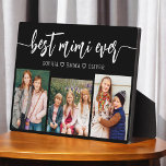 Best Mimi Ever - Grandchildren Photo Collage Plaque<br><div class="desc">Celebrate the "Best MiMi Ever" with this personalised Grandchildren Photo Collage Plaque. This heartfelt gift features a beautifully arranged collage of cherished photos capturing special moments, complemented by a loving message. Crafted from high-quality materials with a sleek finish, it's ideal for displaying at home as a cherished keepsake. Perfect for...</div>