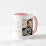 Best Mimi Ever Pink Birthday Custom 2 Photo Mug<br><div class="desc">Elegant pink best mimi ever photo mug. Easily personalise this stylish custom mug with your photos to create a unique photo gift for your grandma.</div>