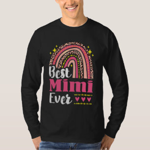 Best Mimi Ever Rainbow Leopard Mothers Day Mum Gra T-Shirt