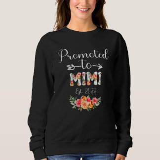 Best Mimi Ever Women Flower Decoration Grandma Sweatshirt