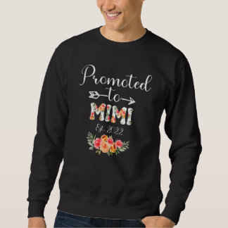 Best Mimi Ever Women Flower Decoration Grandma Sweatshirt