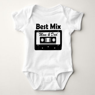 Best Mix Mom and Dad Baby Shower Gift  Baby Bodysuit