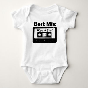Best Mix Mum and Dad Baby Shower Gift  Bodysuit