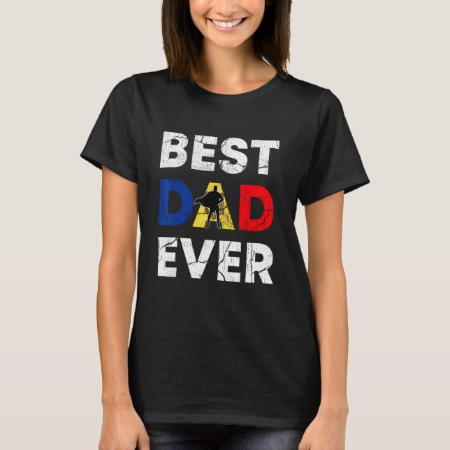 Best Moldovan Dad Ever Moldova Daddy Father s Day T-Shirt (Front)