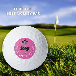 Best Mom By Par Monogrammed Golf Clubs Custom Balls