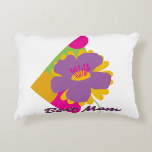 Best Mom Colourful Trendy Designed Decorative Cushion