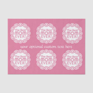BEST MOM custom colour & text tissue paper