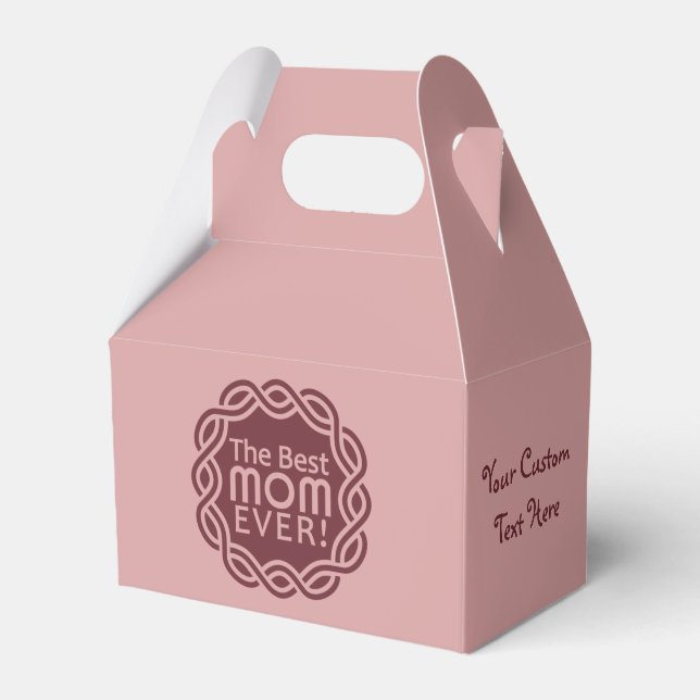 BEST MOM custom favour boxes (Front Side)