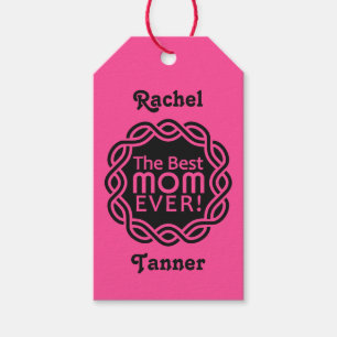 BEST MOM custom gift tags