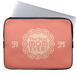 BEST MOM custom monogram laptop sleeves