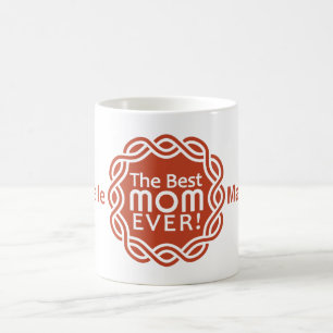 BEST MOM custom monogram mugs