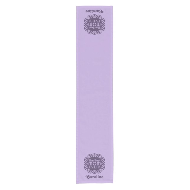 BEST MOM custom name & colour table runner (Front)