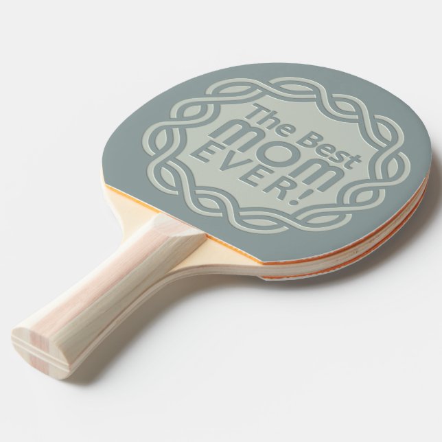BEST MOM custom ping pong paddle (Front Angle)