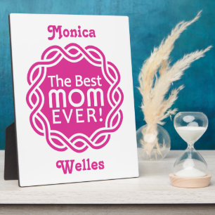 BEST MOM custom plaque