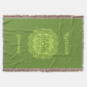 BEST MOM custom throw blanket
