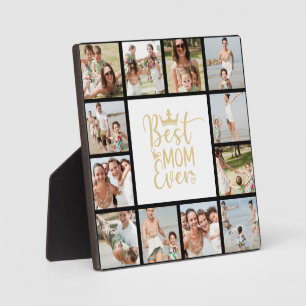 Best Mom Ever 12 Photo Collage Plaque