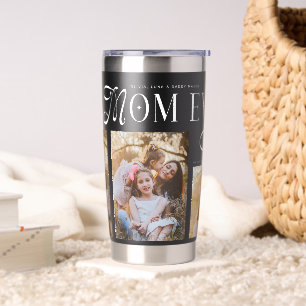 Best Mom Ever 3 Photos Heart Mothers Day Gifts Insulated Tumbler