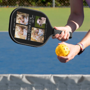 Best Mom Ever 4 Photos Heart Mothers Day Gifts Pickleball Paddle