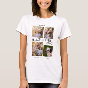 Best Mom Ever 4 Photos Heart Mothers Day Gifts T-Shirt