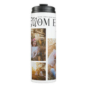 Best Mom Ever 4 Photos Heart Mothers Day Gifts Thermal Tumbler