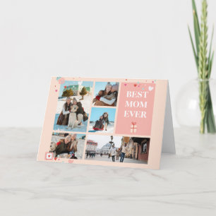 Best Mom Ever 5 Photo Mother's Day Collage Card