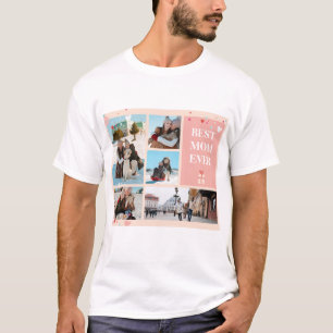 Best Mom Ever 5 Photo Mother's Day Collage T-Shirt