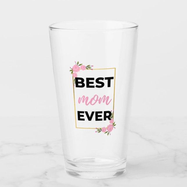 Best Mom Ever black Glass (Front)