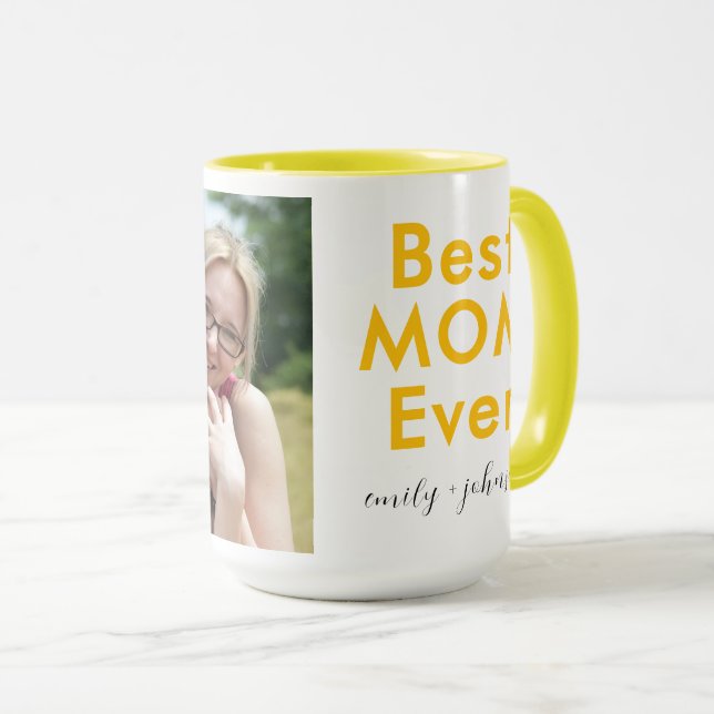 Best MOM Ever Coffee Mug – Mum Gift From Kids (Front Right)