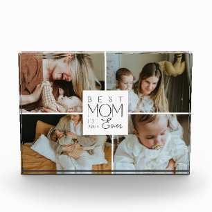 Best Mom Ever Custom 4 Photo Collage Block