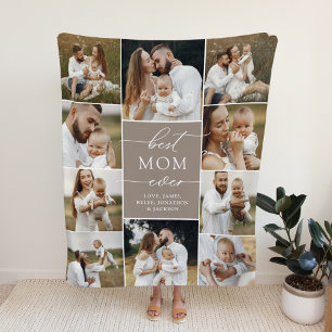 Best Mom Ever Custom Personalized Fleece Blanket