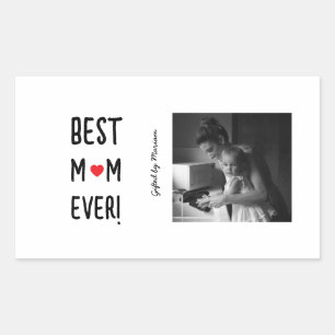 Best Mom Ever Customizable Name Rectangular Sticker