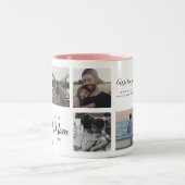 Best Mom Ever Cute Trendy Instagram Photo Collage Two-Tone Coffee Mug (Center)