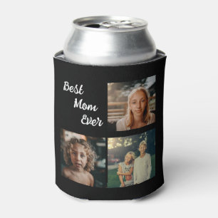 Best Mom Ever Family & Child Photo Design Can Cooler