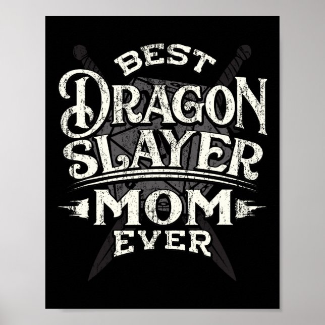 Best Mom Ever Funny Mother's Day Rpg Gamer Women  Poster (Front)