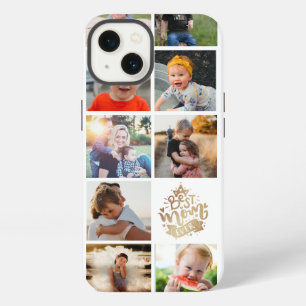 Best Mom Ever Gold  Photo Collage Mother's Day  Ca iPhone 13 Case