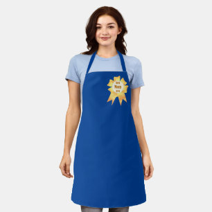 Best mom ever Golden winner award ribbon Apron