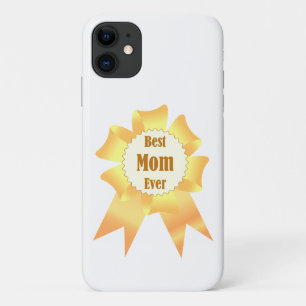 Best mom ever Golden winner award ribbon iPhone 11 Case