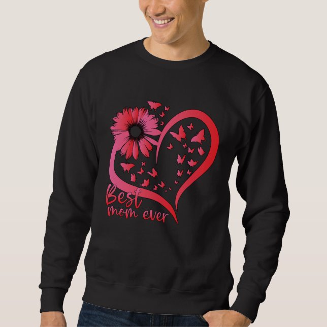 Best Mom Ever Happy Mothers Day 2023 Butterfly Mom Sweatshirt (Front)