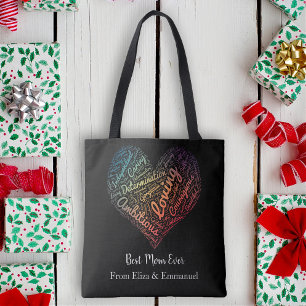 Best Mom Ever Kids Names Mother's Day Tote Bag