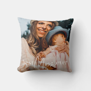 Best Mom Ever Modern Classic Simple Elegant Photo Cushion