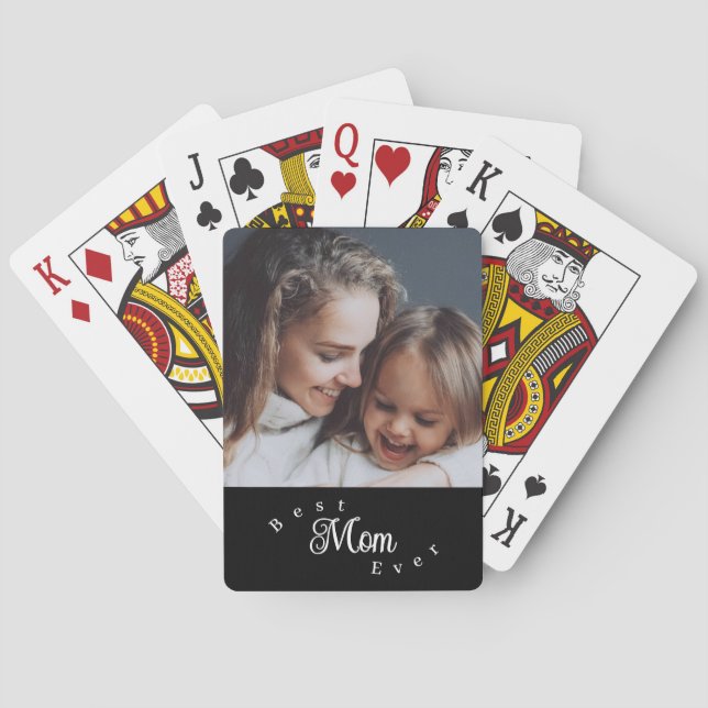 Best Mom Ever Modern Simple Playing Cards (Back)