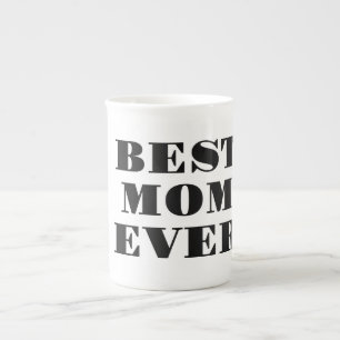 Best Mom Ever Modern Typography Mother's Day Gift Bone China Mug